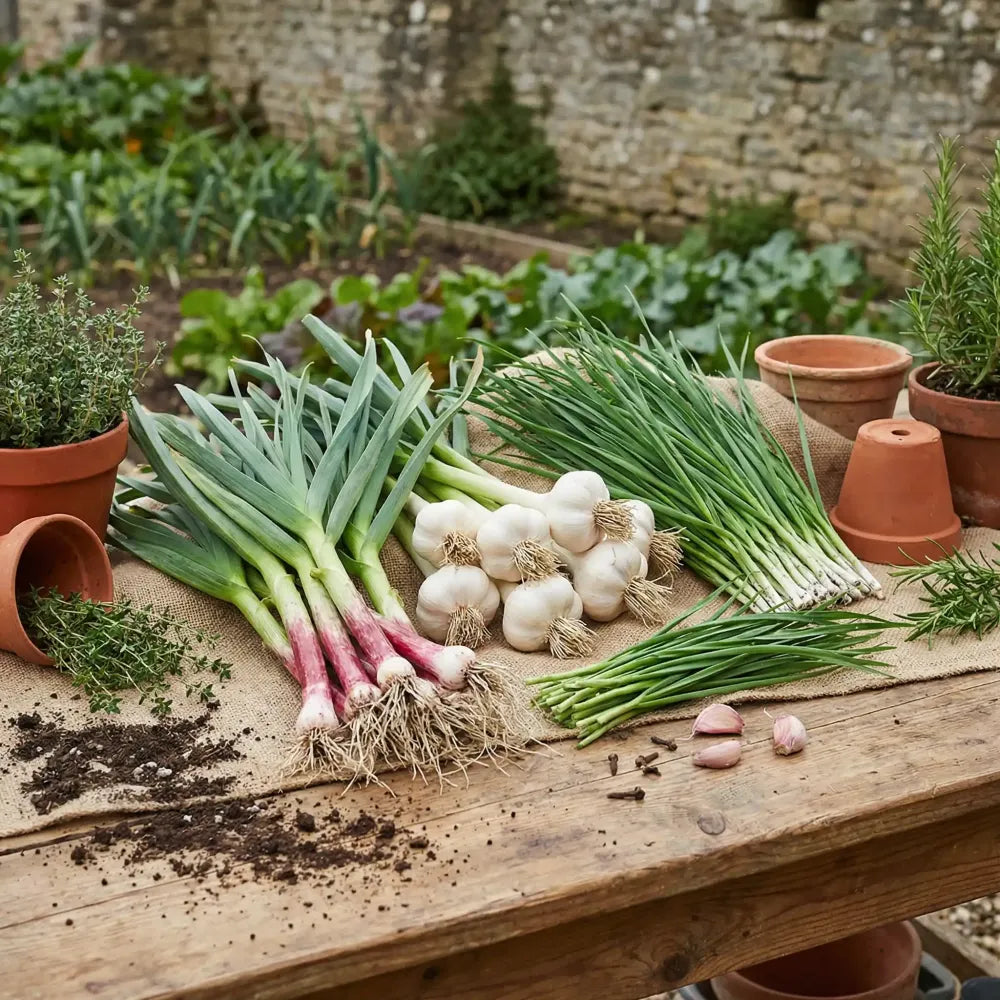 Premium garlic planting bulbs - gardening