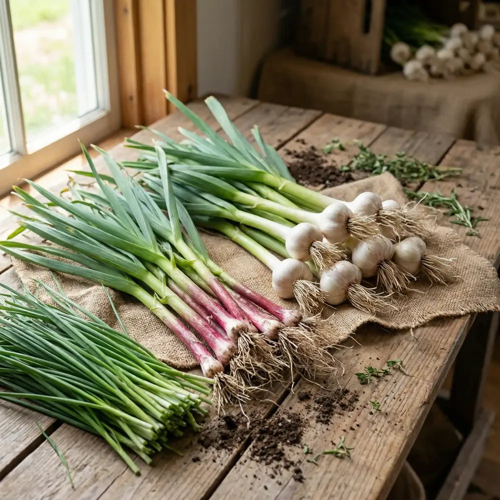 Premium garlic planting bulbs - gardening