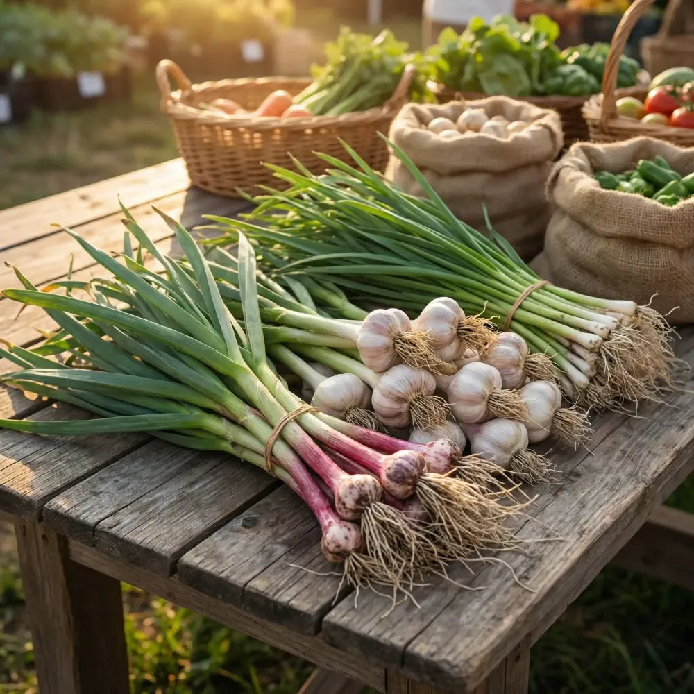 Premium garlic planting bulbs - gardening