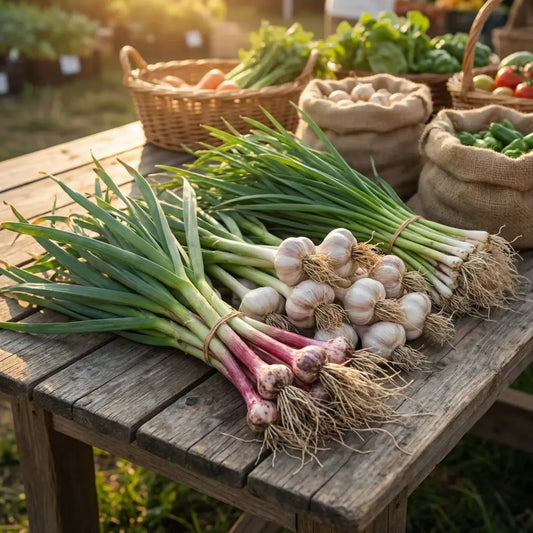 Premium garlic planting bulbs - gardening