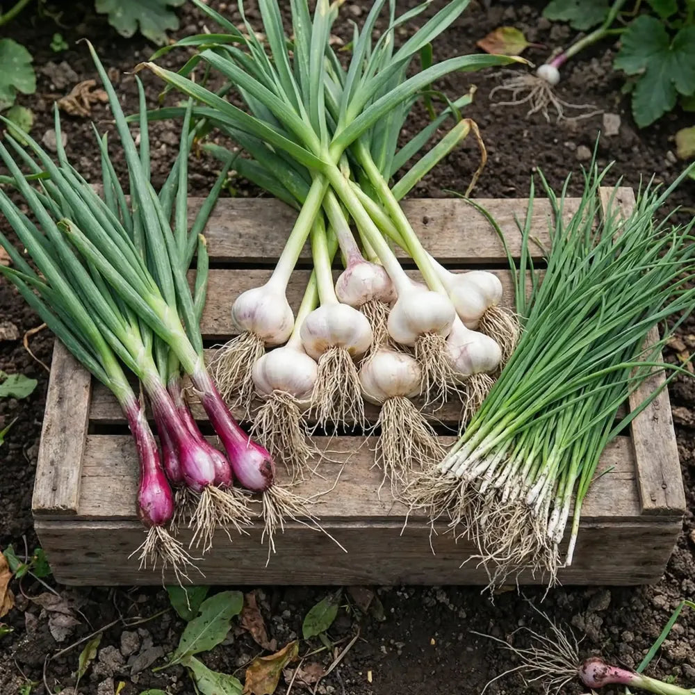 Premium garlic planting bulbs - gardening