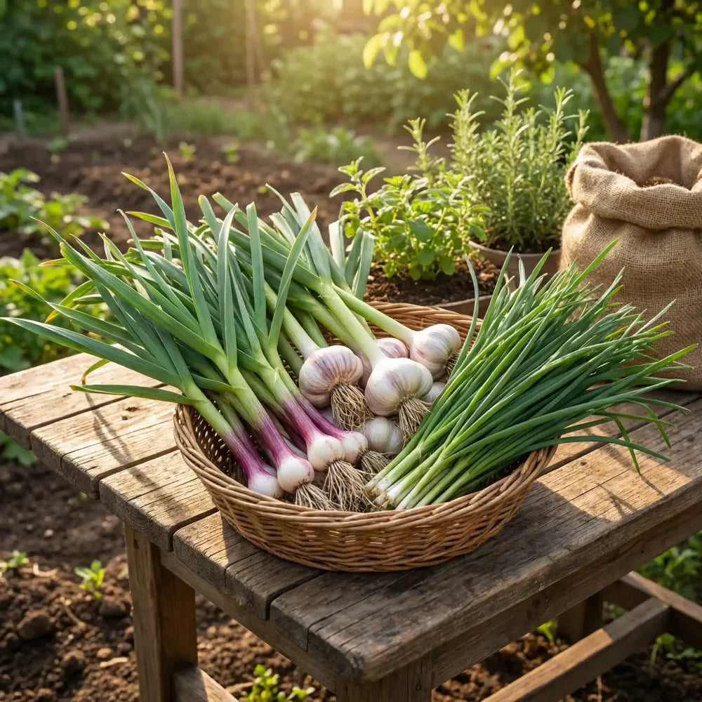 Premium garlic planting bulbs - gardening