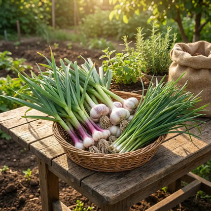 Premium garlic planting bulbs - gardening