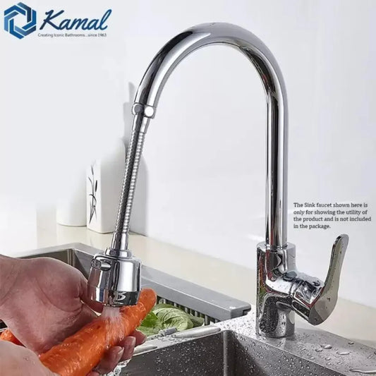 Premium quality extension | 360 degree flexible rotation dual flow spout faucet(pack of 2)