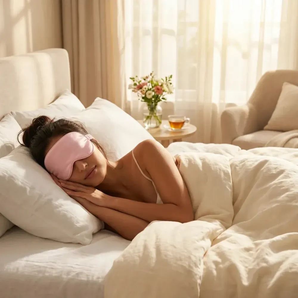 Premium satin sleep mask satin sleep mask - home improvement