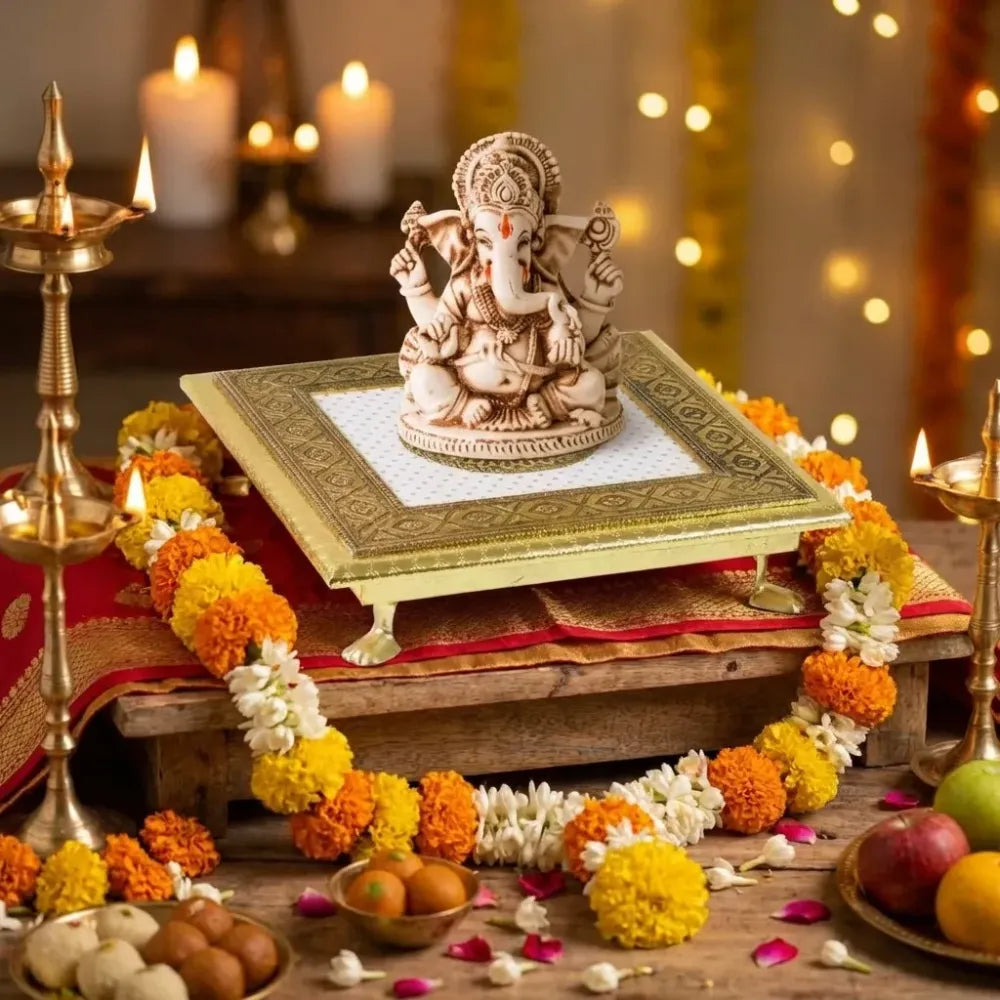 Premium wooden pooja chowk - home improvement