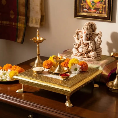 Premium wooden pooja chowk - home improvement