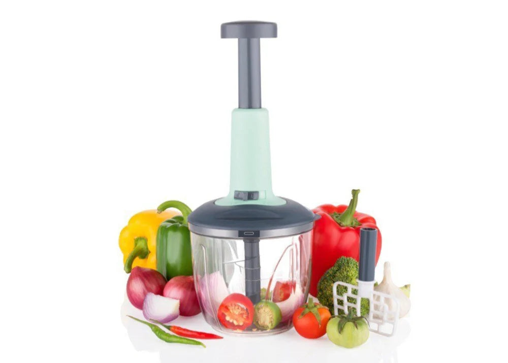 Effortless manual veggie chopper