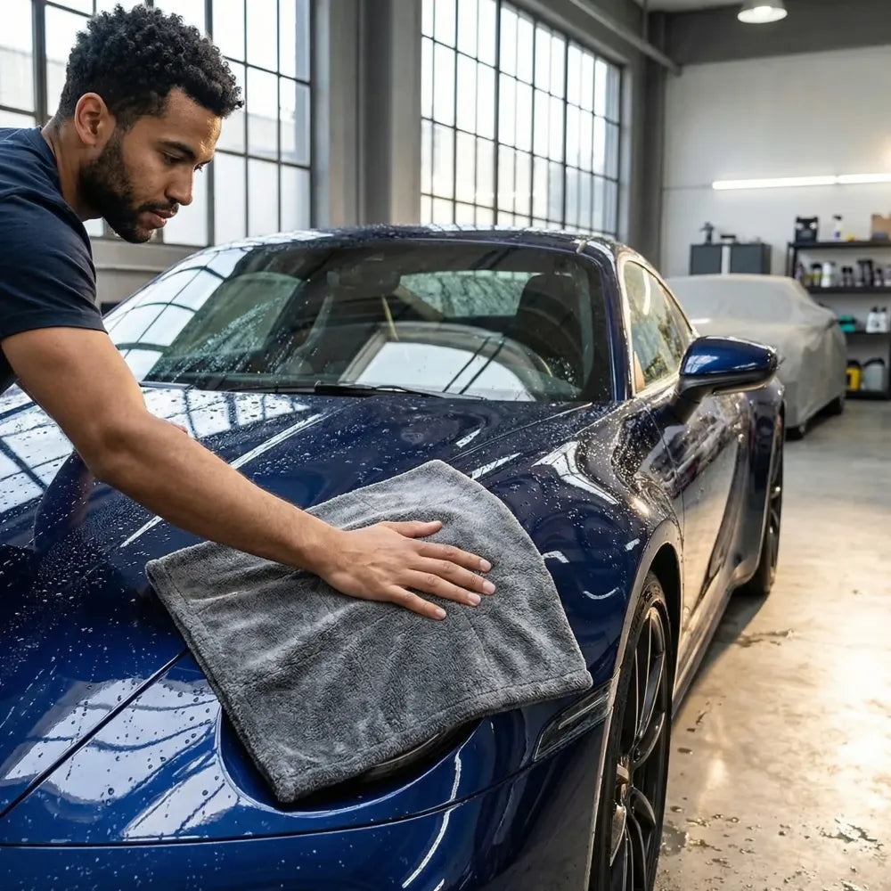 Professional car cleaning towel thickened ultrafine fiber