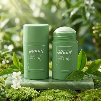 Professional green tea face mask clay sticks