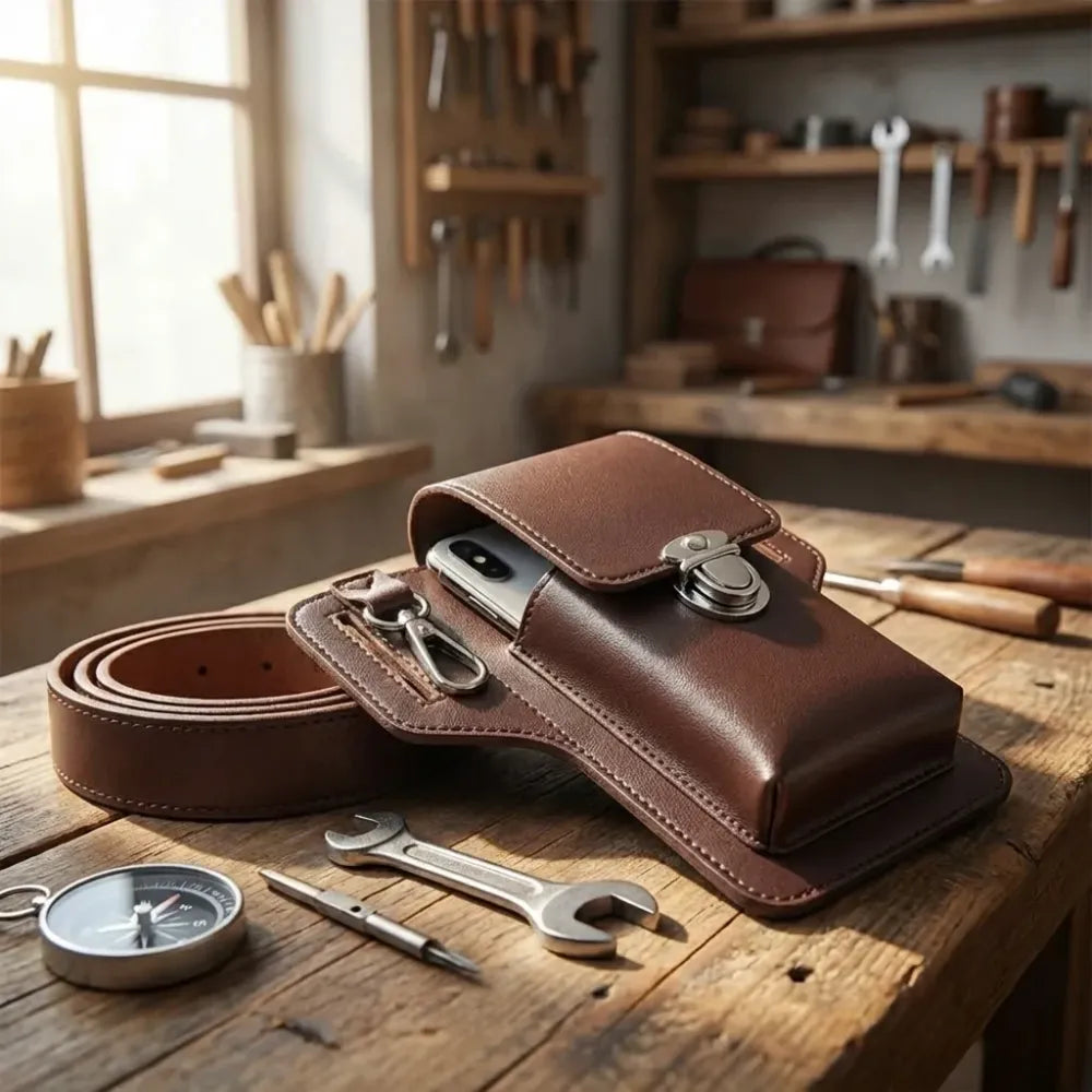 Pu leather phone holster