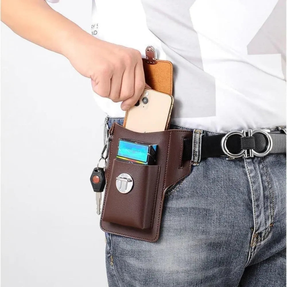 Pu leather phone holster