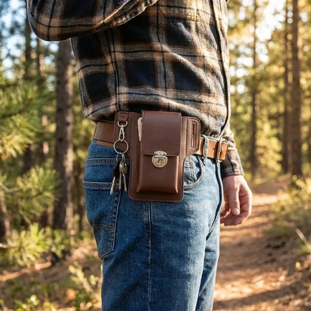 Pu leather phone holster