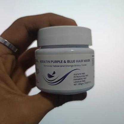 Purple & blue hair mask - potential heroes