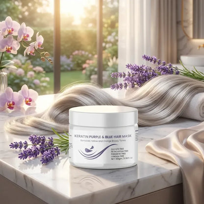 Purple & blue hair mask - potential heroes