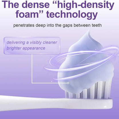 Purple whitening toothpaste