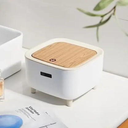 Push-button desk bin - potential heroes