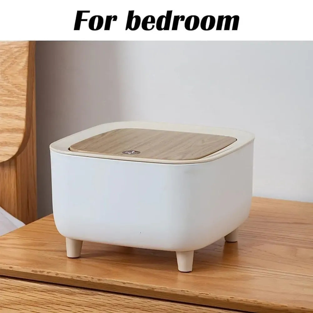 Push-button desk bin - potential heroes