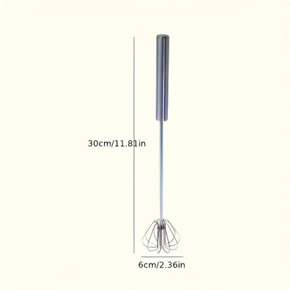 Push-button egg whisk - kitchen tool