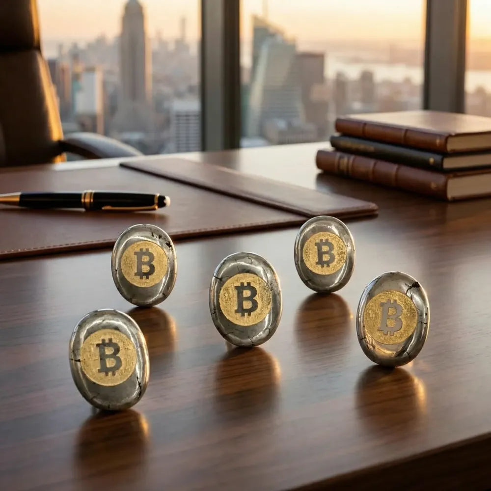 Pyrite bitcoin stone – pack of 2