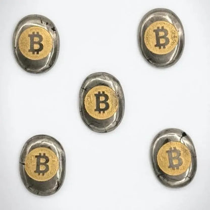 Pyrite bitcoin stone – pack of 2