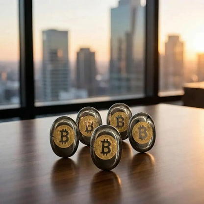 Pyrite bitcoin stone – pack of 2
