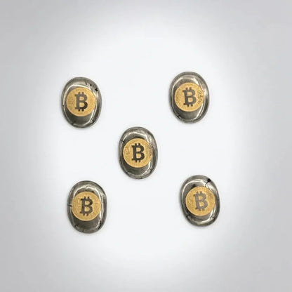Pyrite bitcoin stone – pack of 2