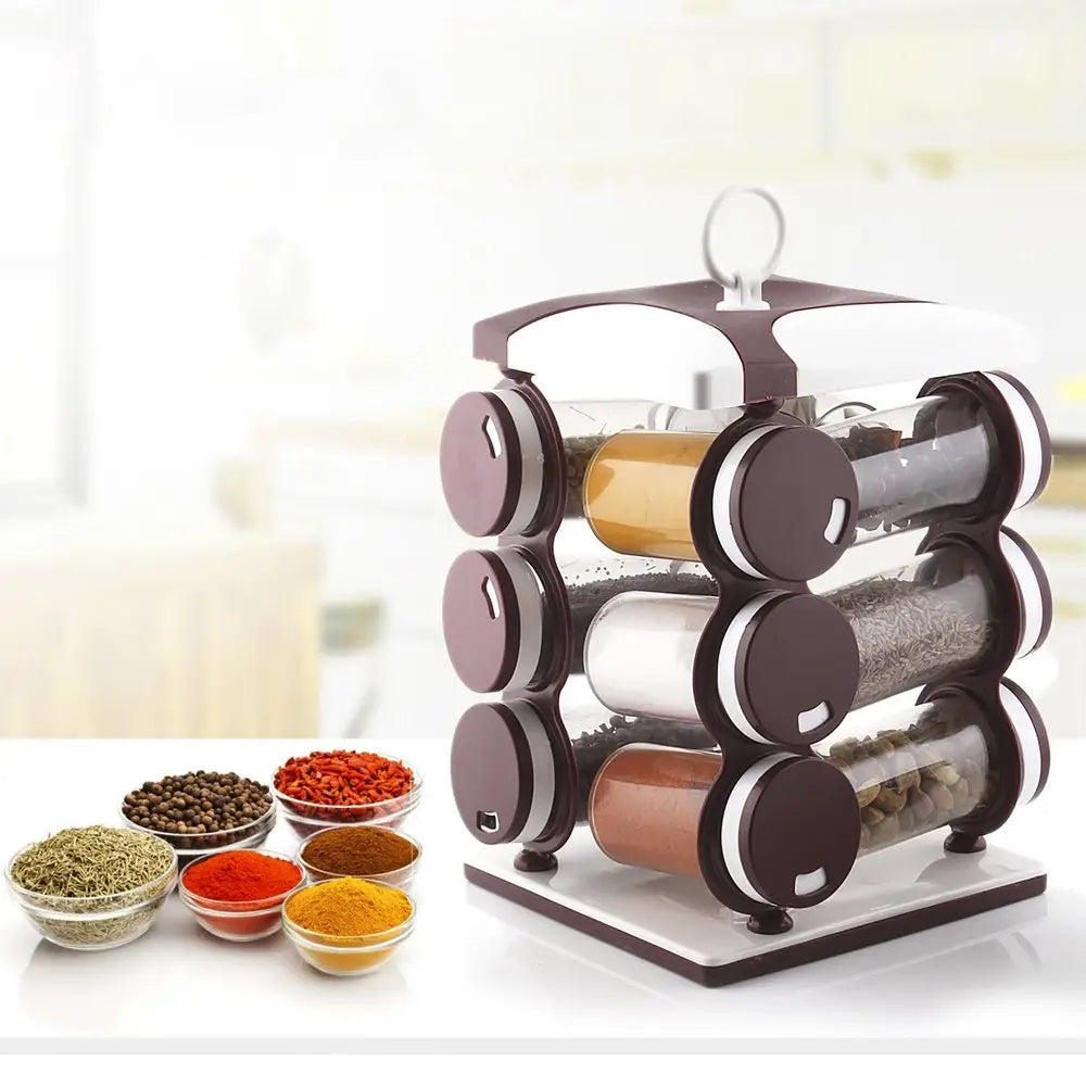 12-piece spice jar set