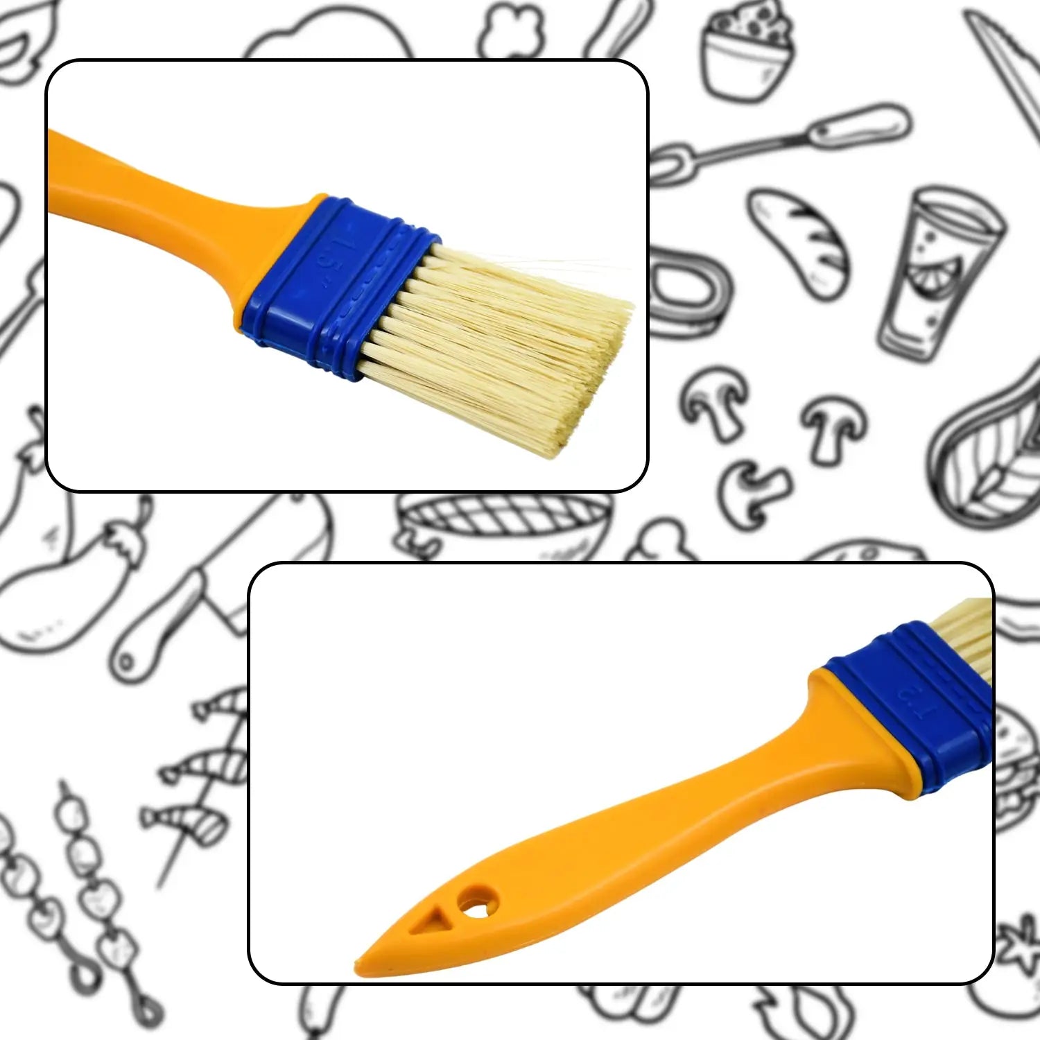Multifunction basting & pastry brush
