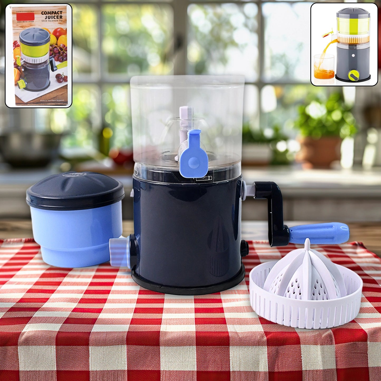 Compact Manual Fruit & Veg Juicer