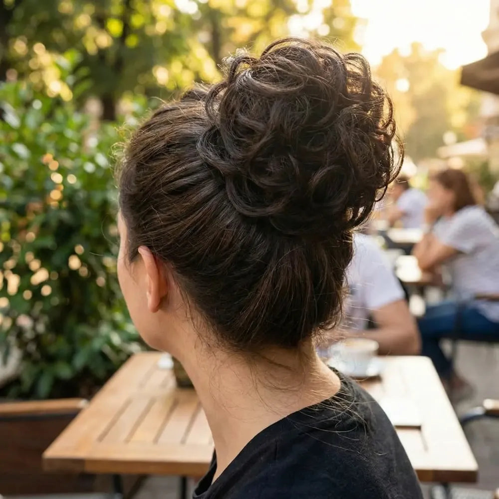 Quick style hair buns