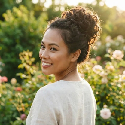 Quick style hair buns
