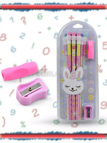 Rabbit & Bear Pencil Set