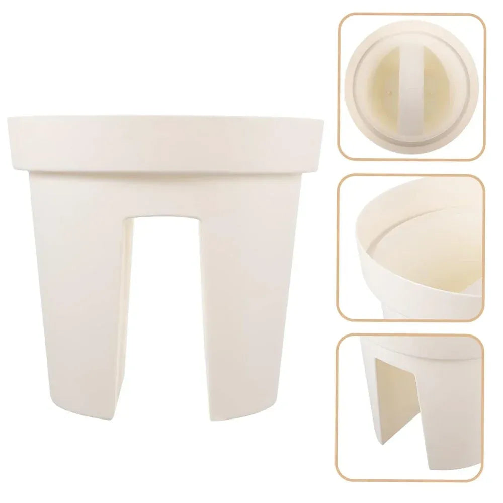 Railing flower pot holder