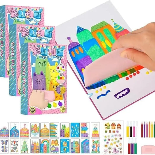Rainbow dot painting art kits