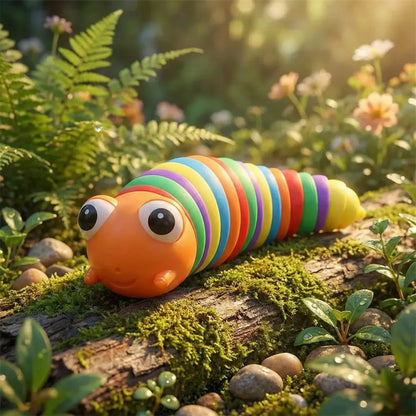 Rainbow slug fidget toy - toys