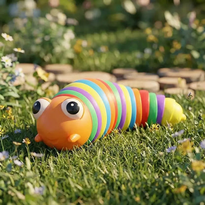 Rainbow slug fidget toy - toys