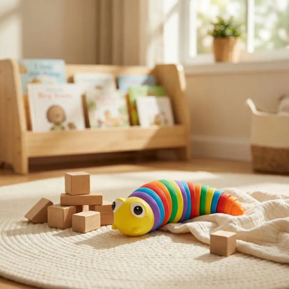 Rainbow slug fidget toy - toys