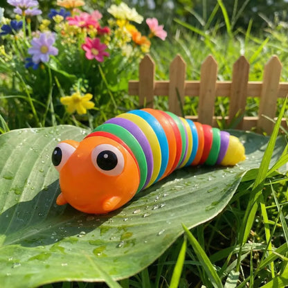 Rainbow slug fidget toy - toys