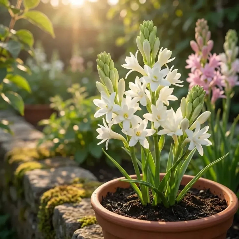 Rajnigandha double petal tuberose bulbs (pack of 2)