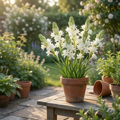 Rajnigandha double petal tuberose bulbs (pack of 2)
