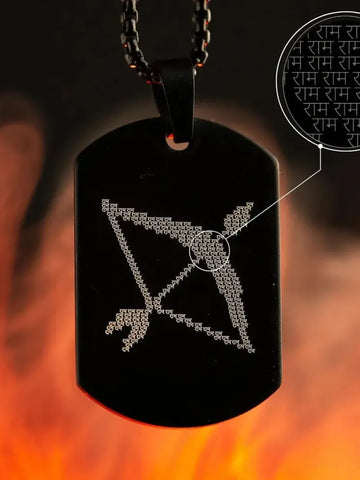 Ram Baan Tag Necklace – Black
