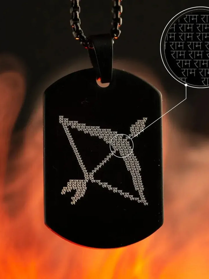 Ram Baan Tag Necklace – Black
