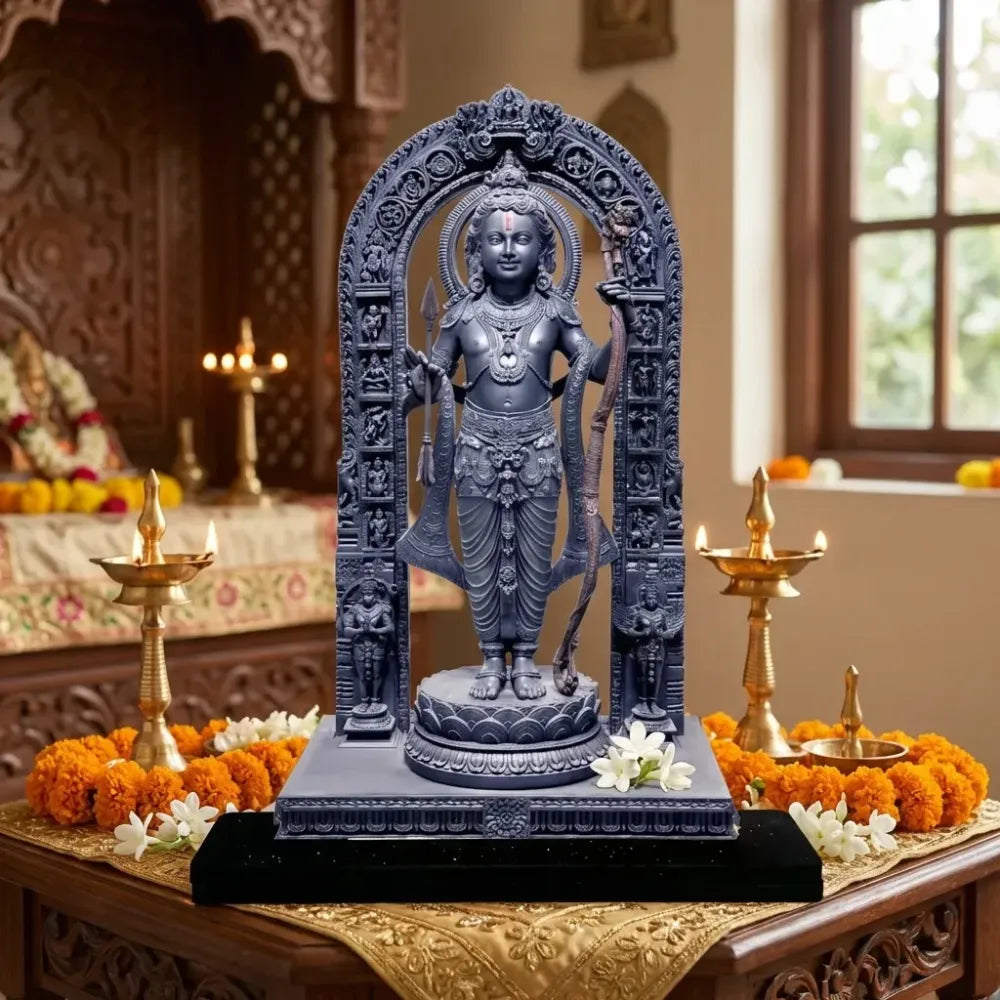 Ram lalla mdf cutout of statue in ayodhya mandir (2d)