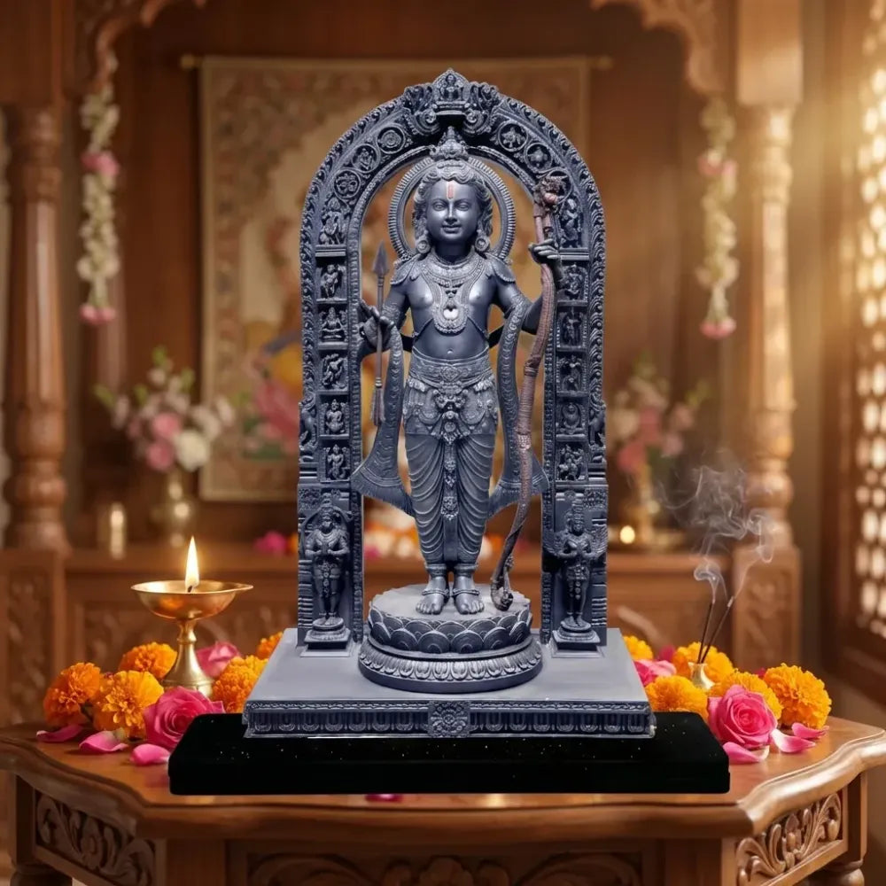Ram lalla mdf cutout of statue in ayodhya mandir (2d)