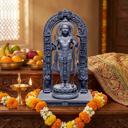 Ram lalla mdf cutout of statue in ayodhya mandir (2d)