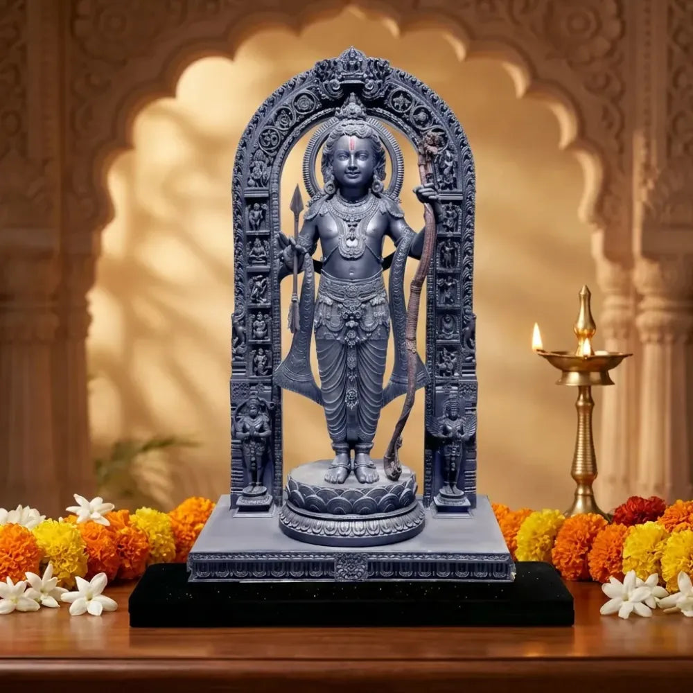 Ram lalla mdf cutout of statue in ayodhya mandir (2d)