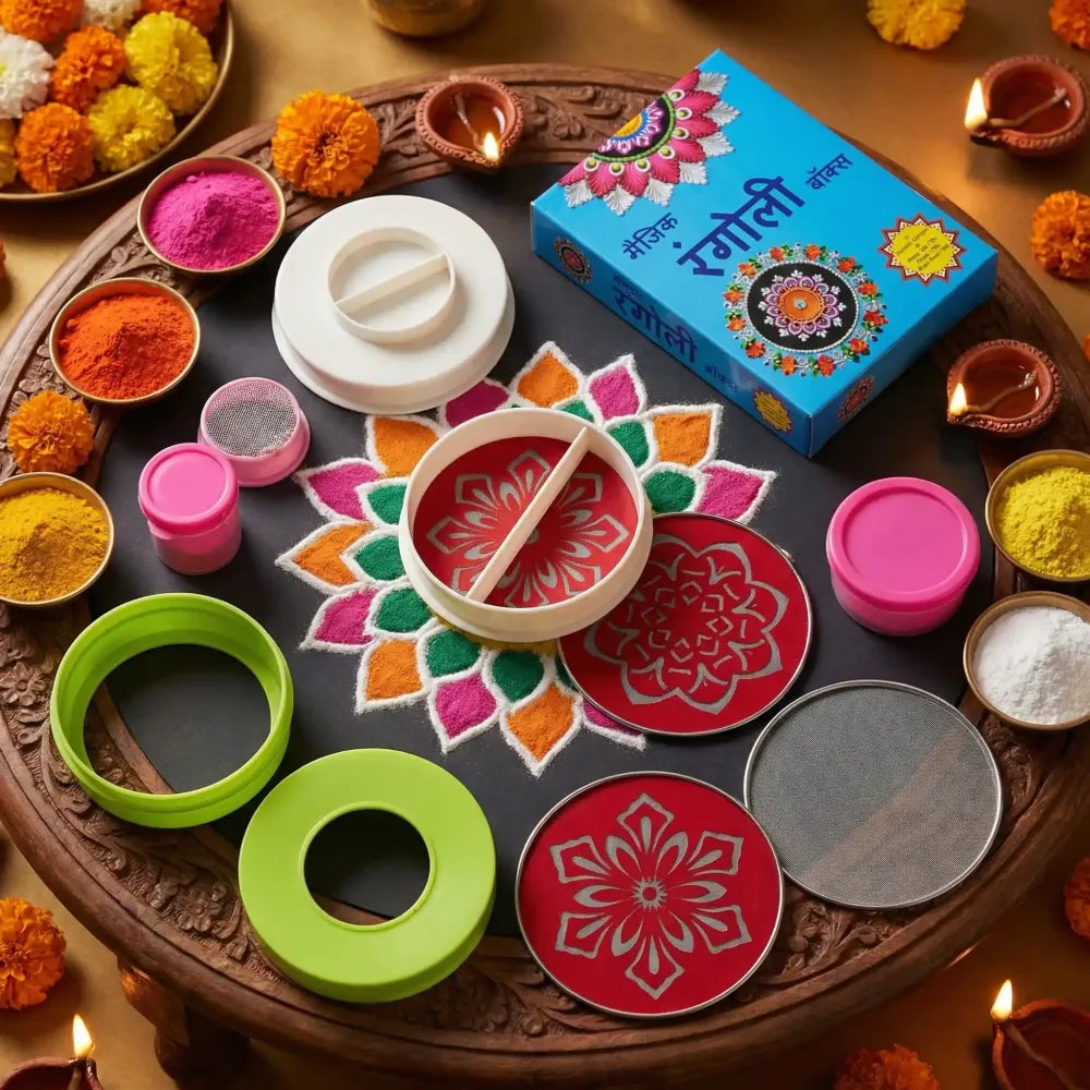 Rangoli kit with magic tool – pack of 1
