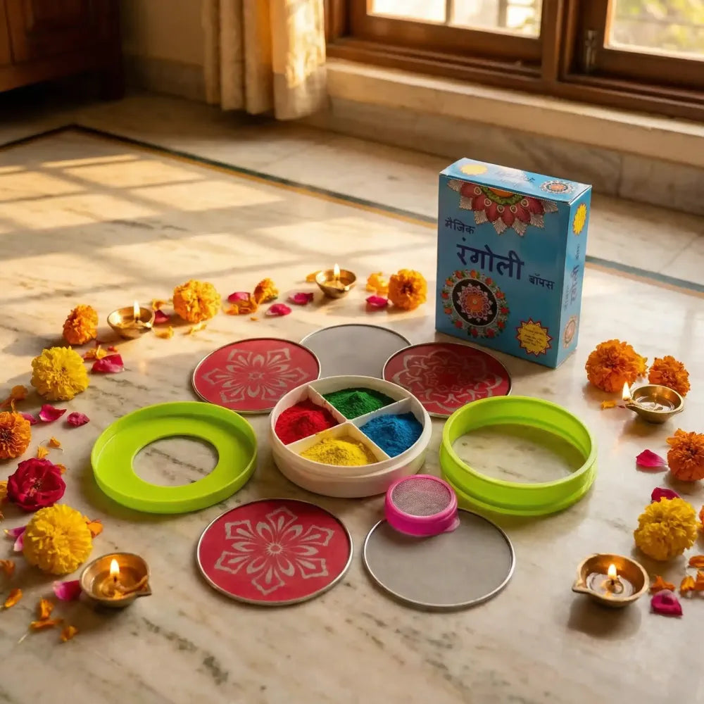 Rangoli kit with magic tool – pack of 1
