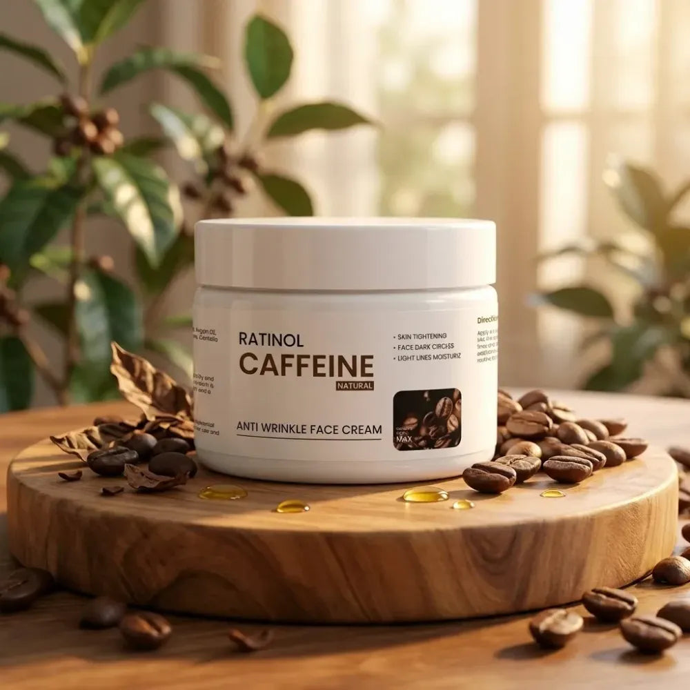 Ratinol caffeine anti wrinkle cream
